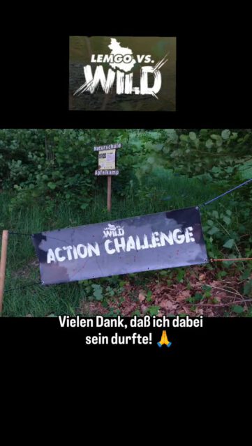 Action Challenge "Feuer machen" nach Zeit. bei #lemgovswild 🔥🔥🔥
